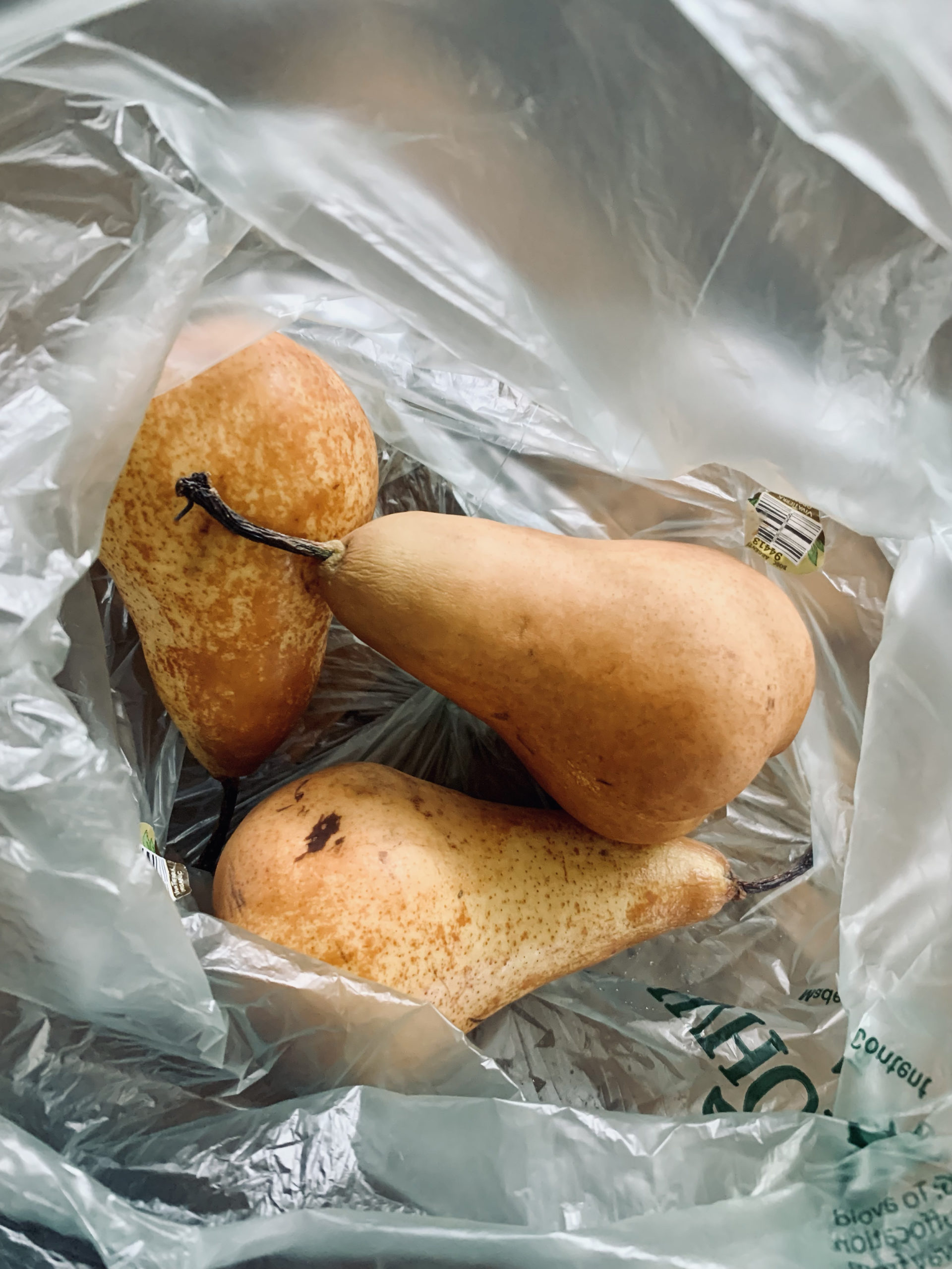 pears in a bag