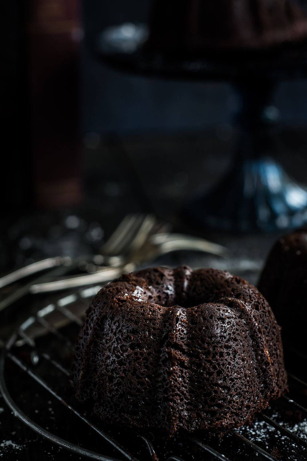 Mini Chocolate Bundt Cakes