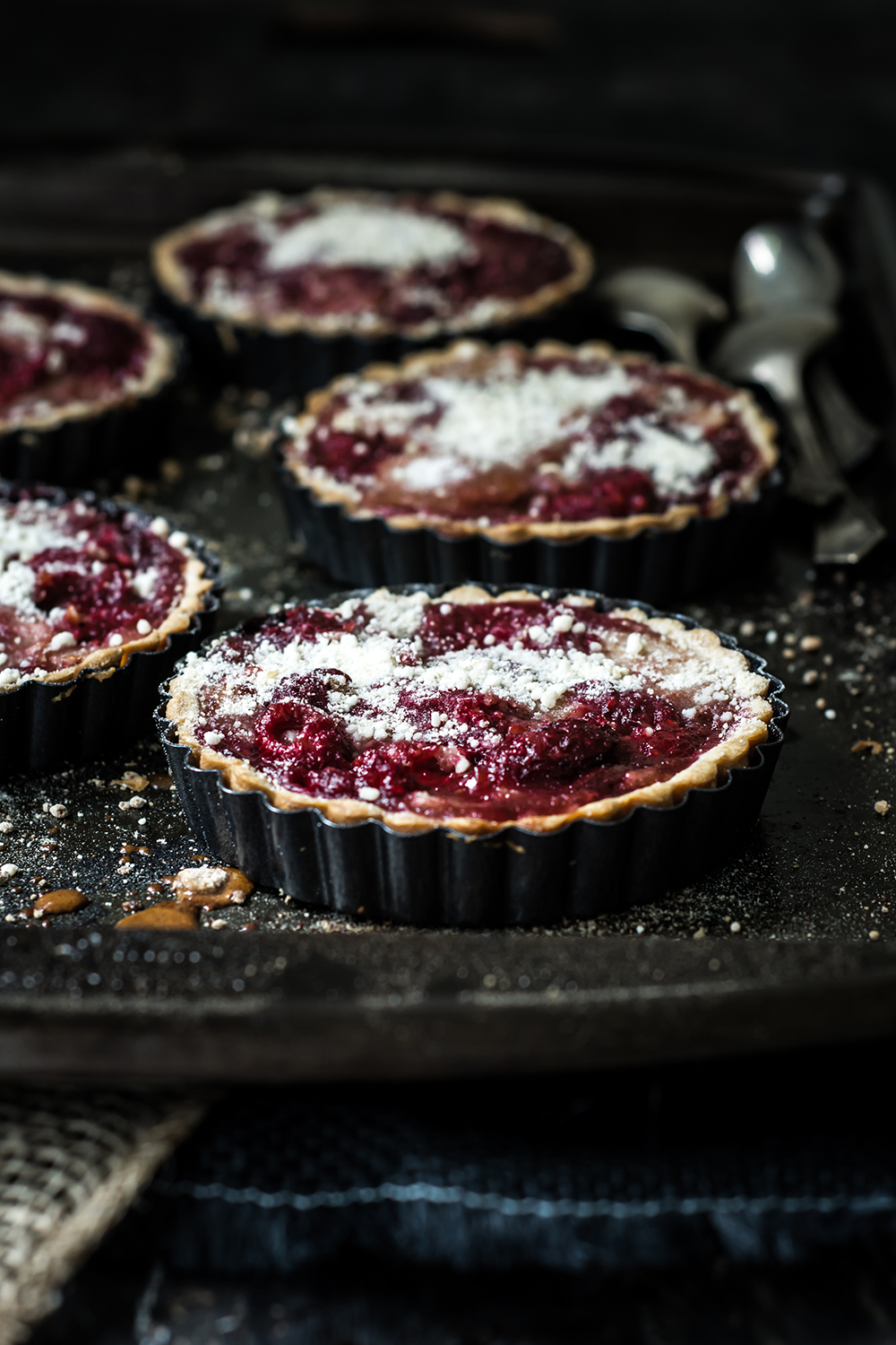 Raspberry Pear Mini Tarts