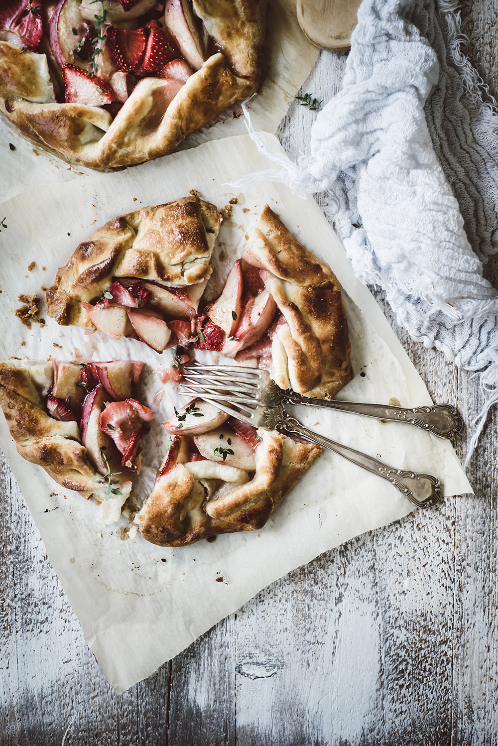 Strawberry and Nectarine Galette with Thyme
