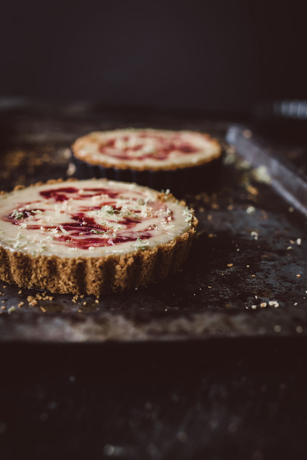 Raspberry Jam and Lime Mini Tarts