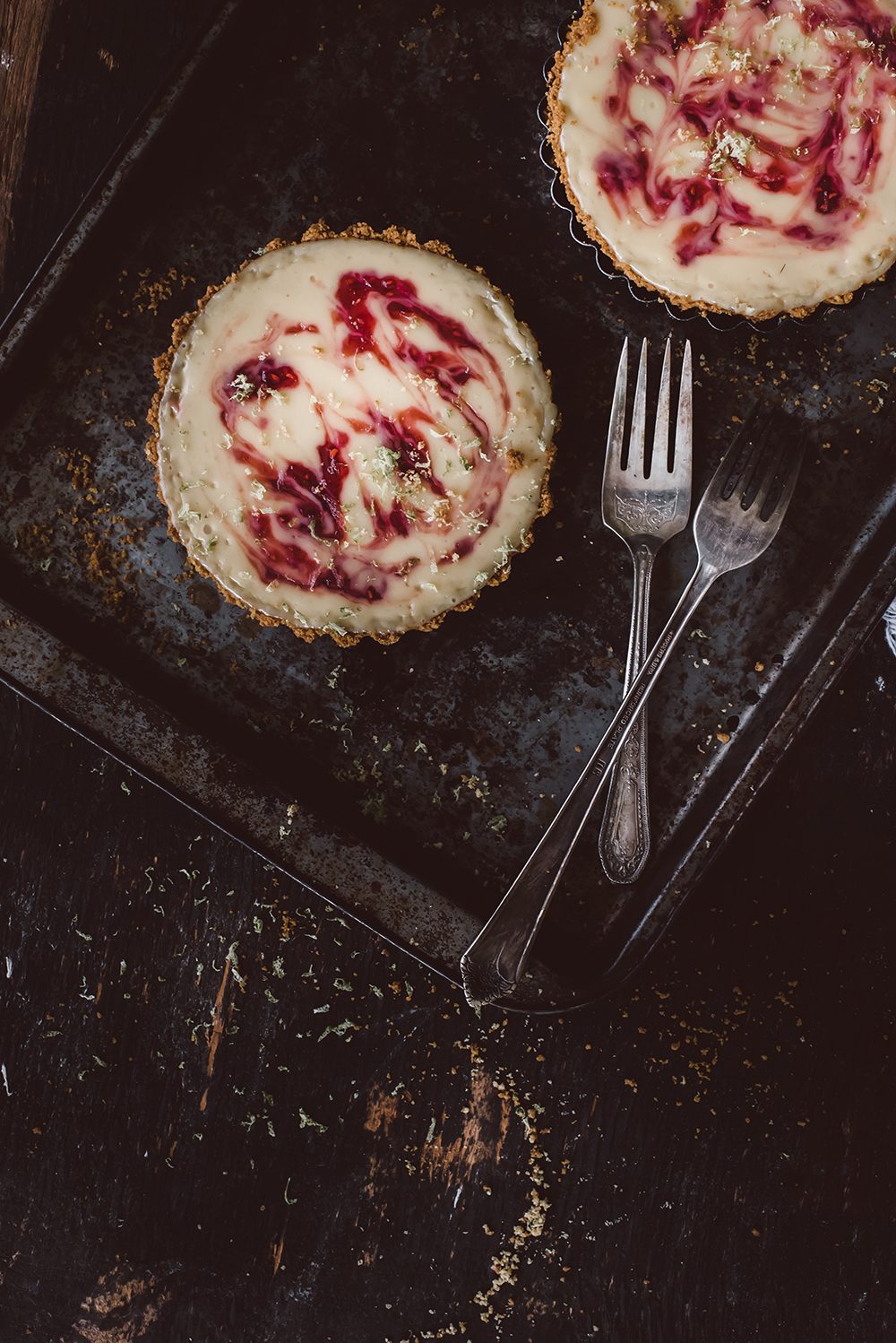 Raspberry Jame and Lime Mini Tarts