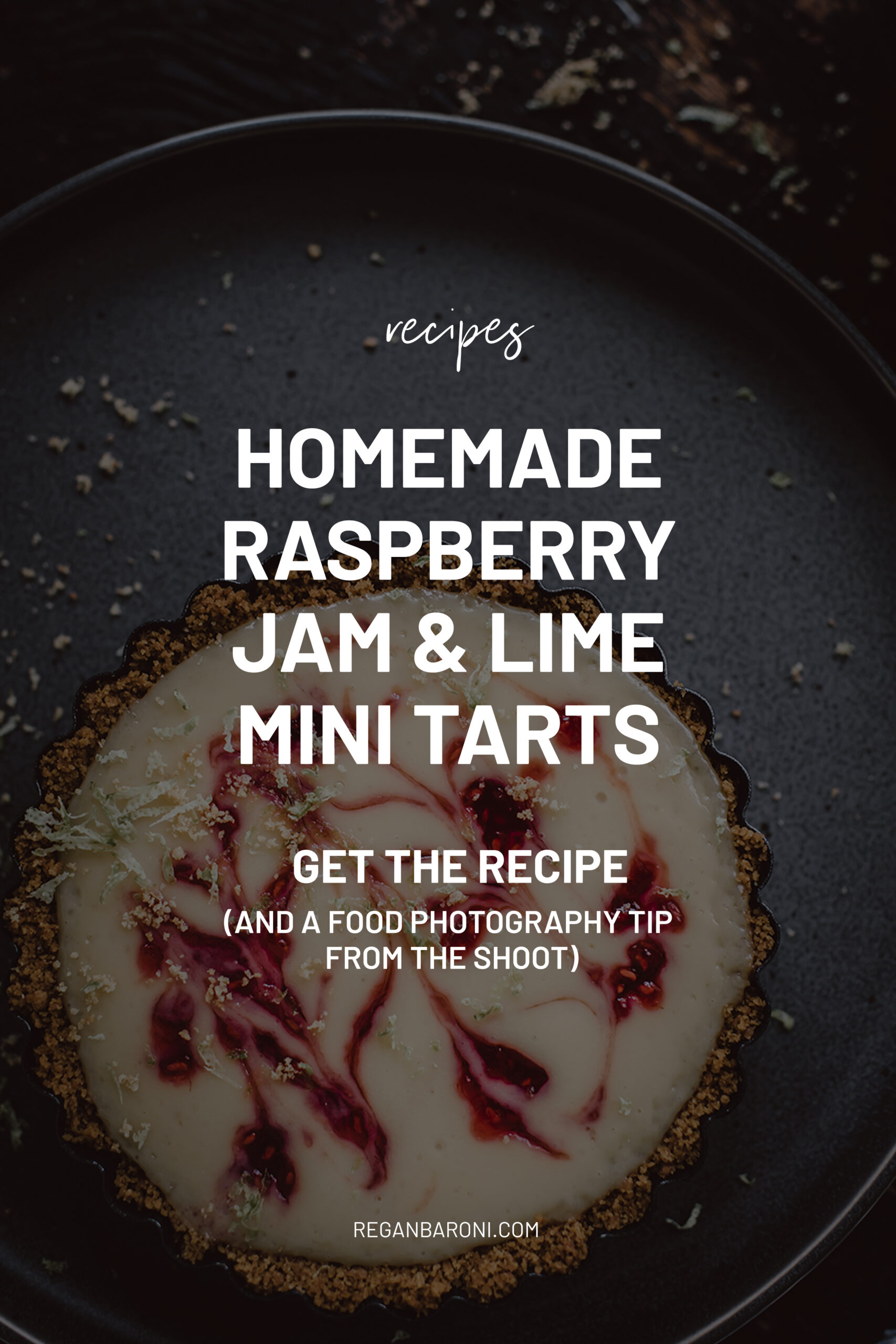 raspberry and lime mini tarts