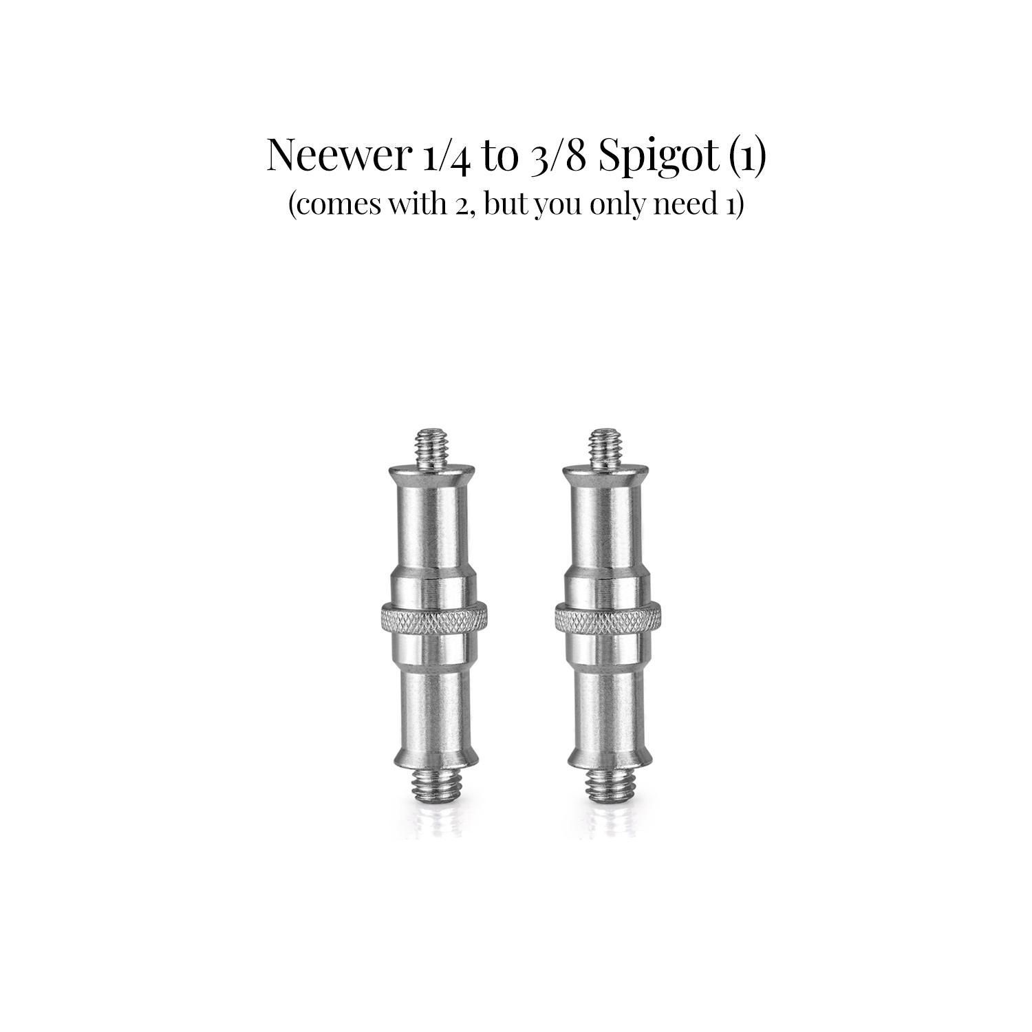 neewer 1/4 to 3/8 spigot