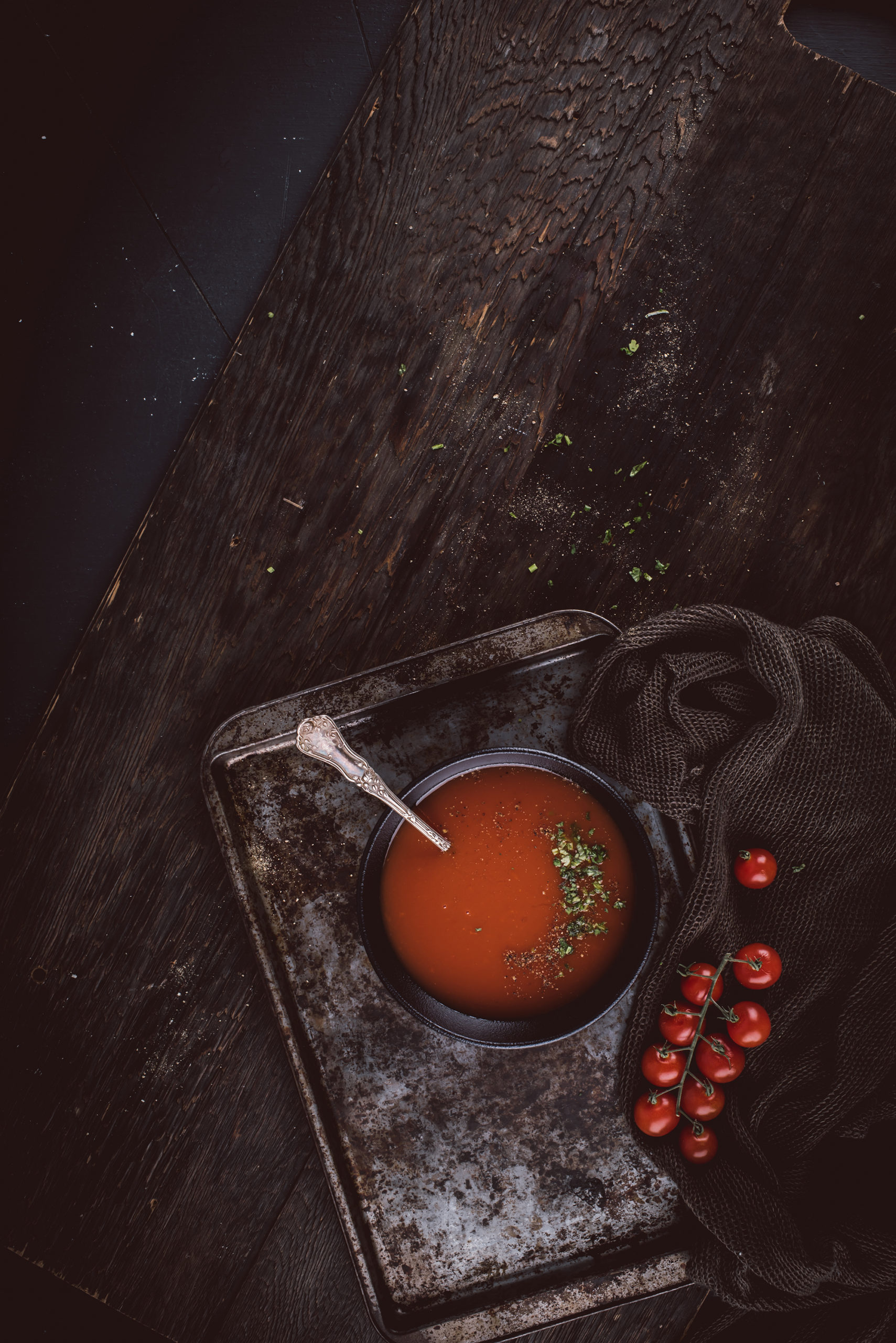 See how I transform ordinary ingredients like tomato soup into something beautiful for food photography. Click to see behind the scenes.
