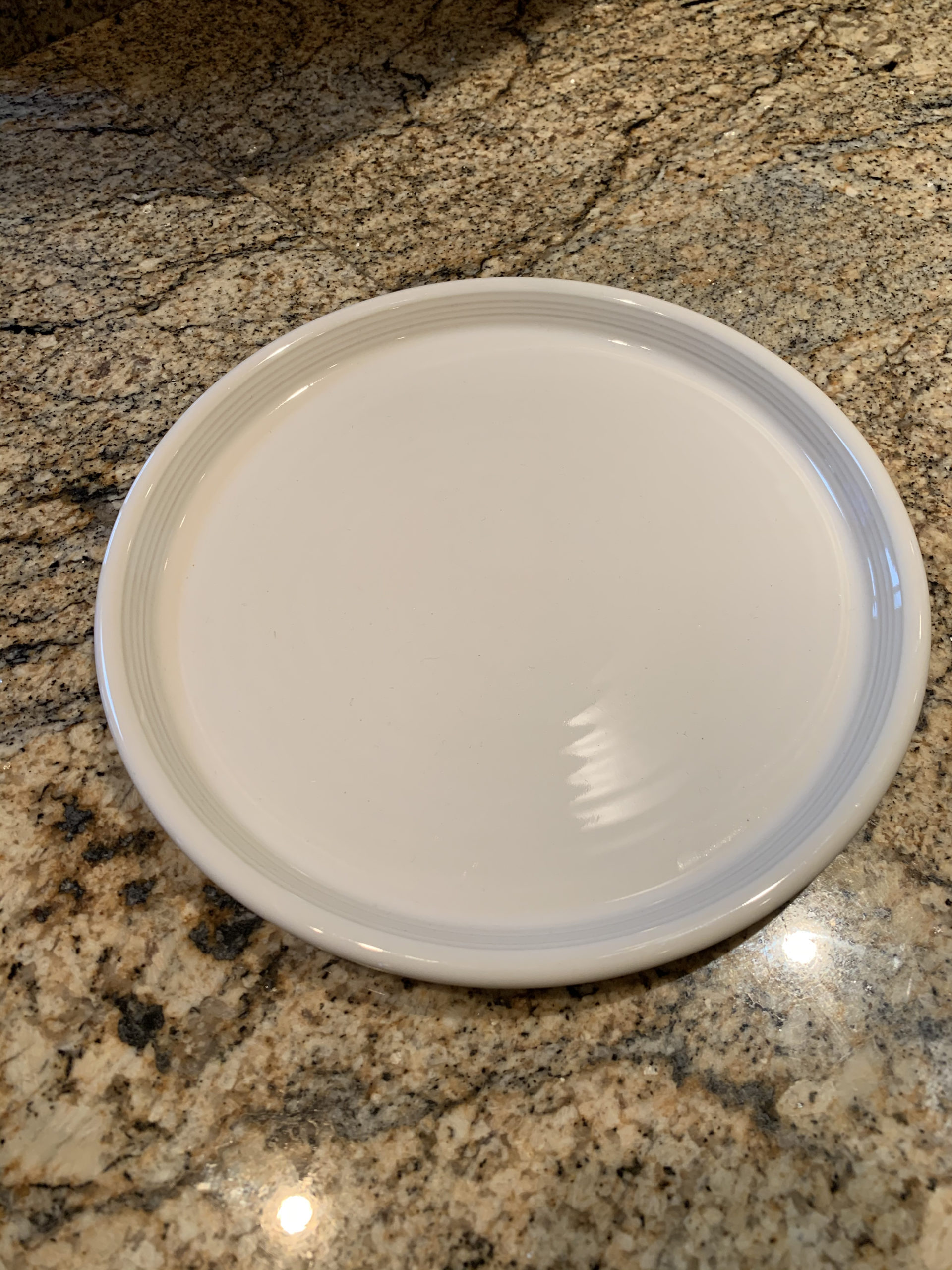 white plate