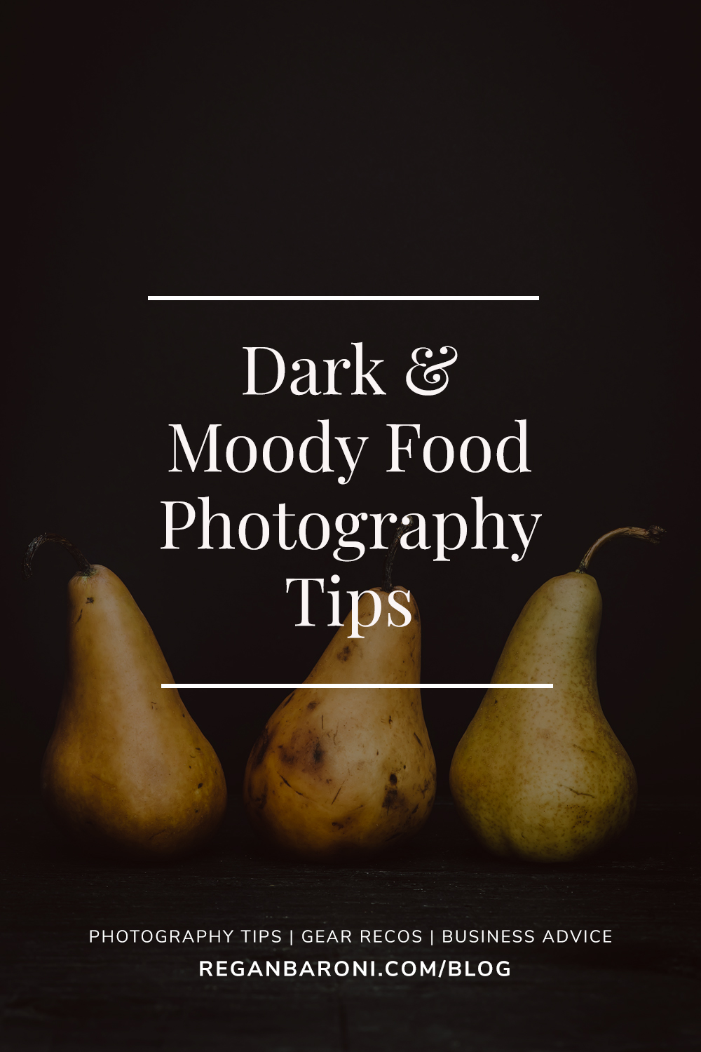dark food photography tips