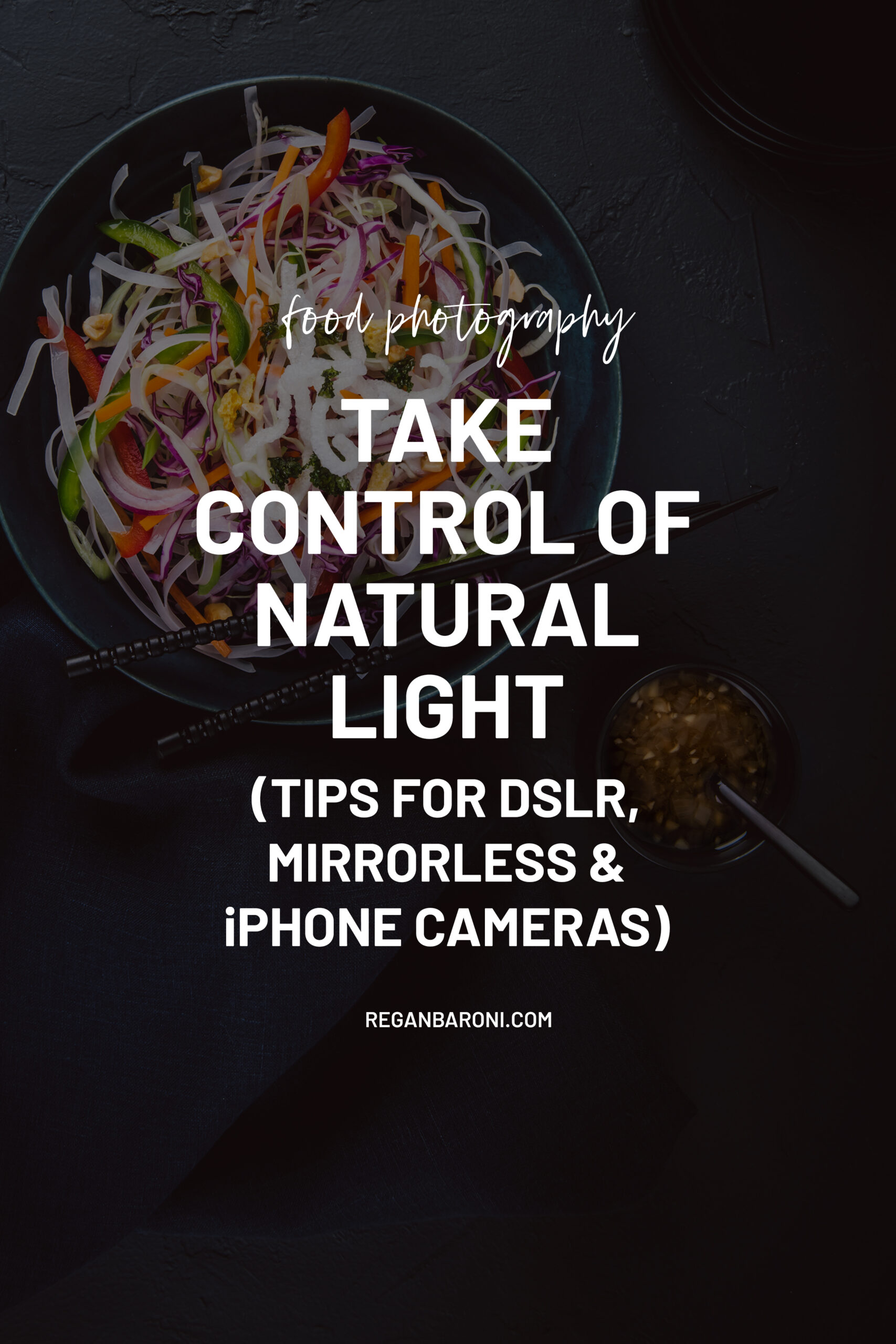 natural light food photography tips