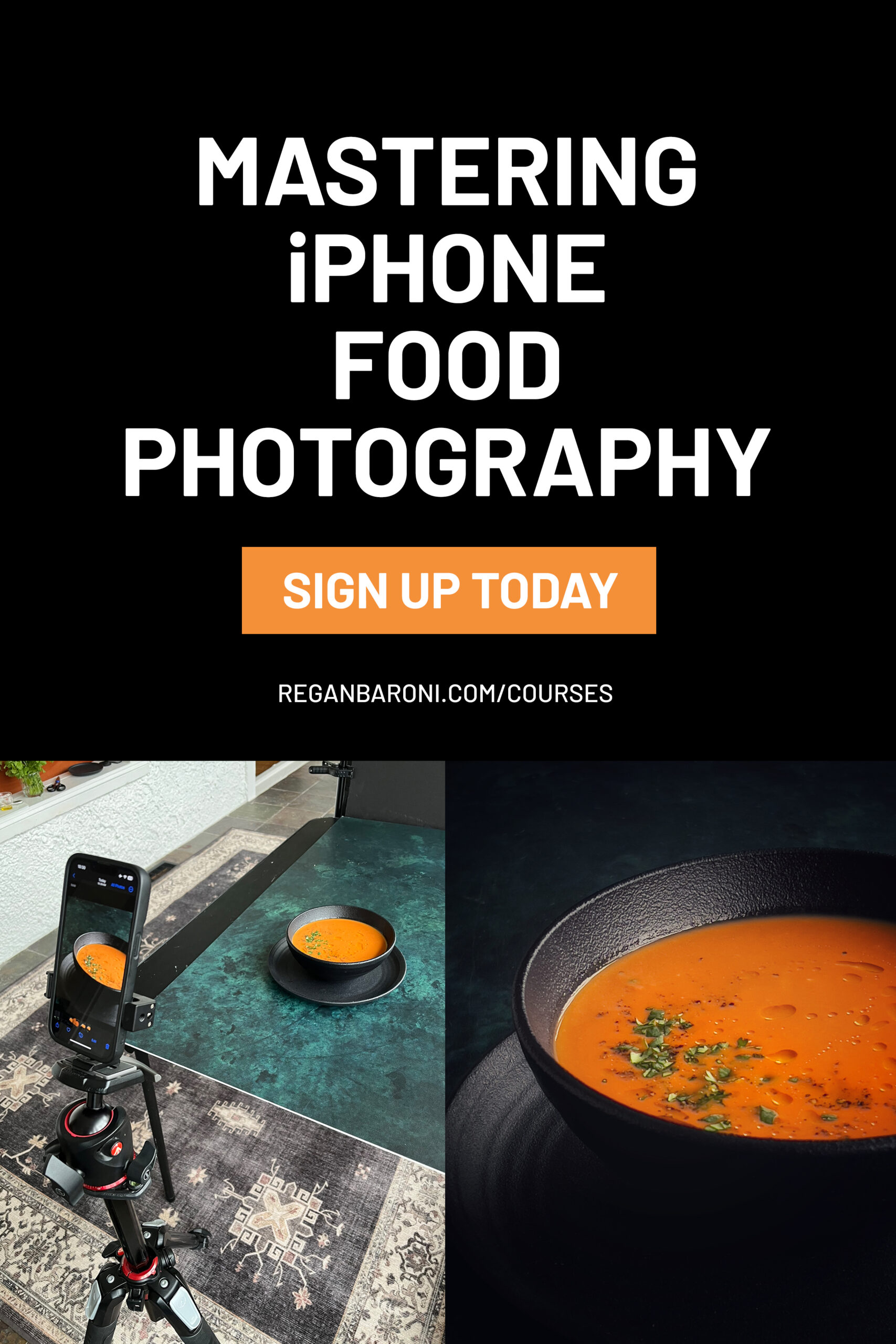 iPhone food photography course