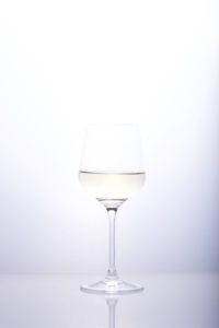 wine on white background