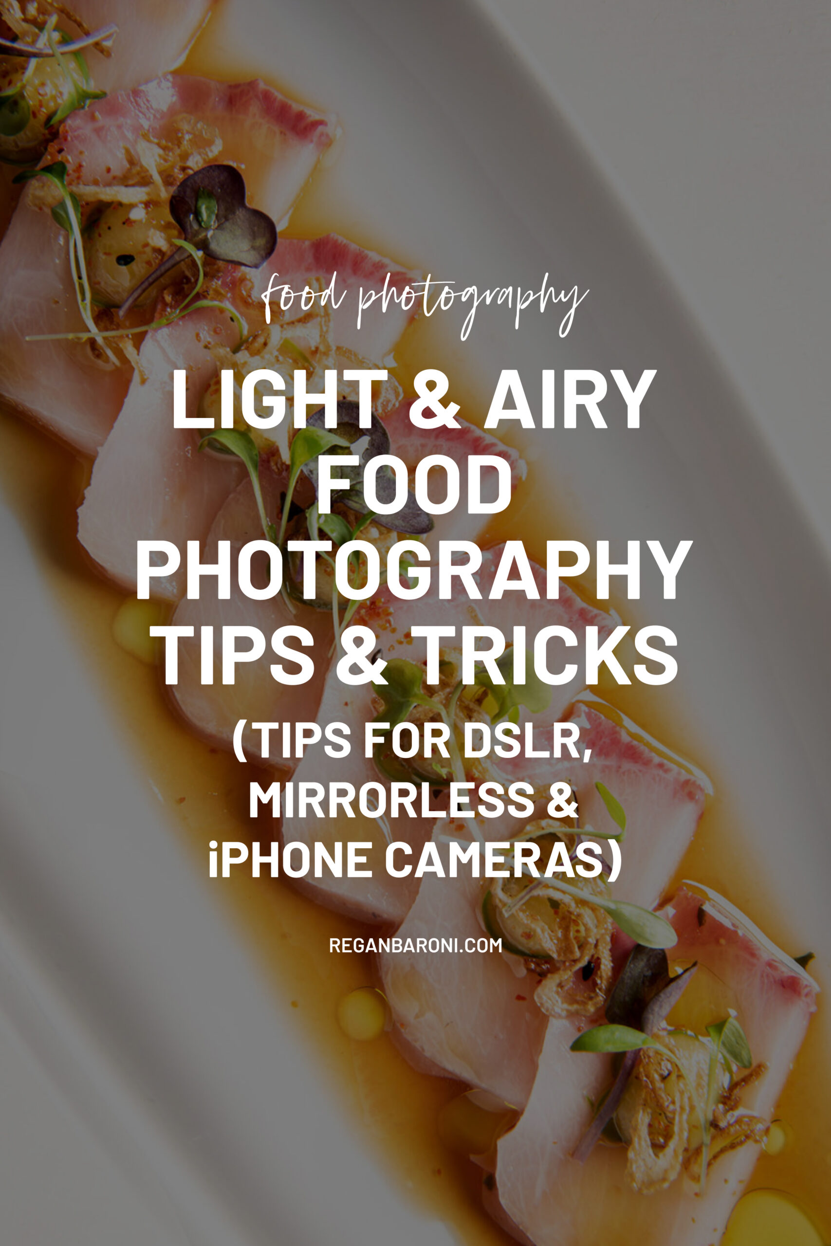 light food photography tips