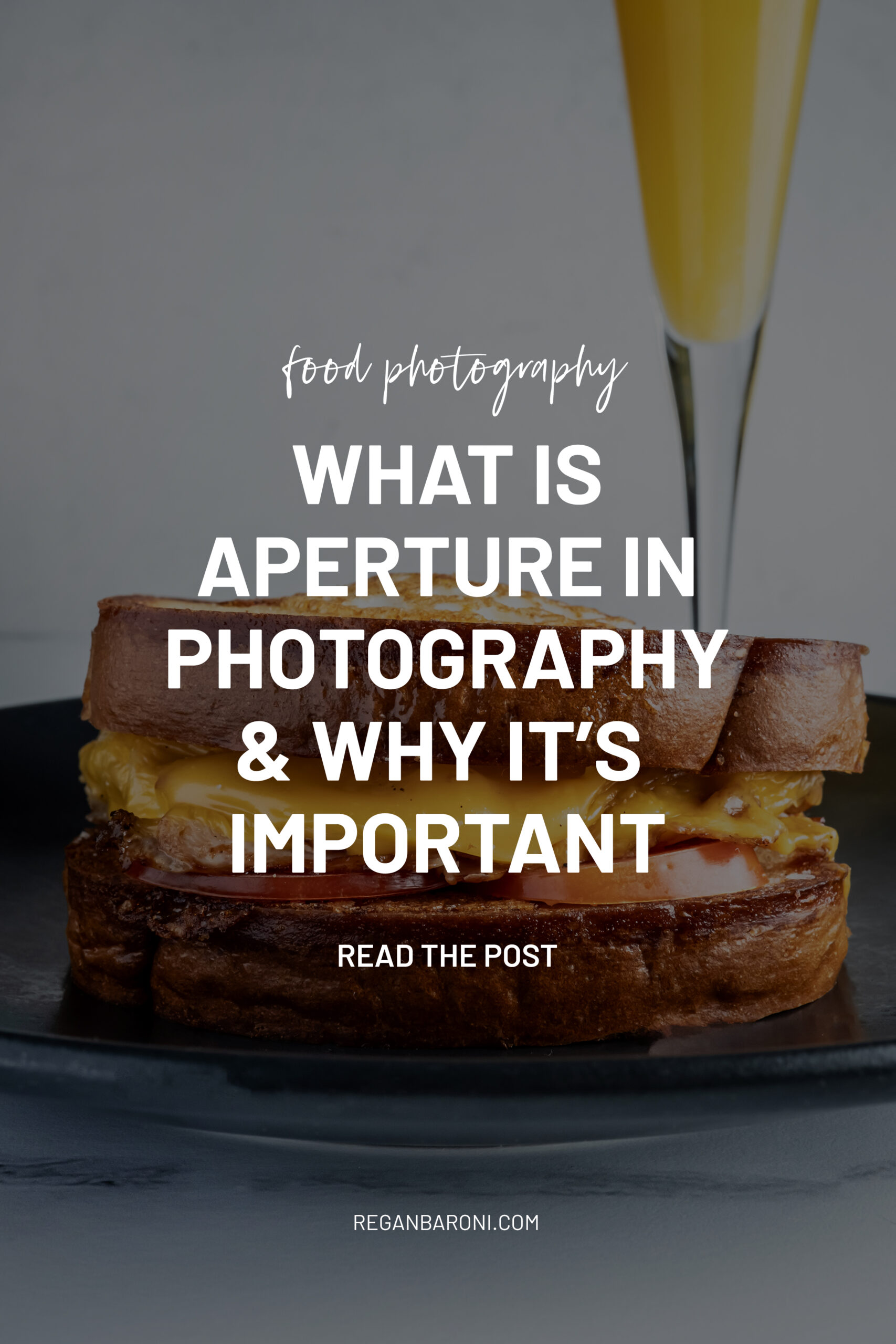 aperture in food photography